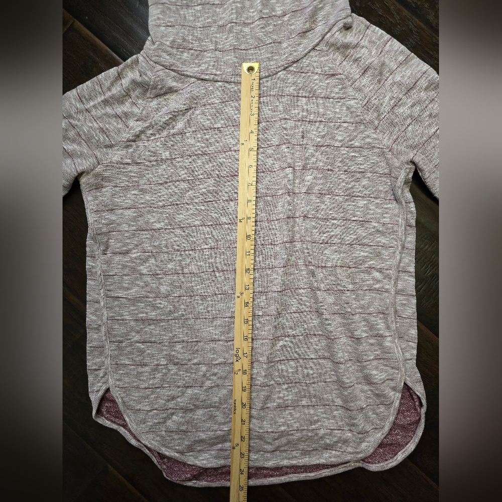 LOFT Outlet Womens Striped Cowl Neck Tunic Sweater Large - Picture 6 of 10